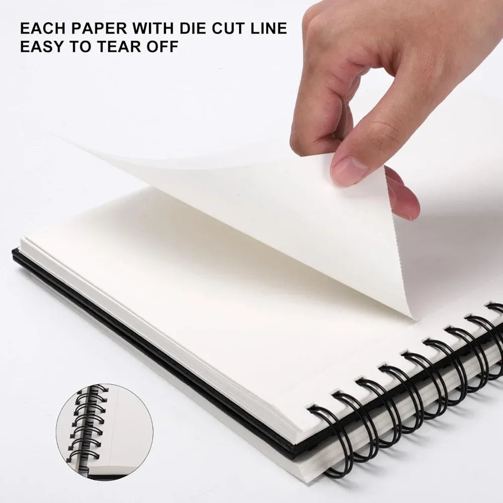 8.5x11 inch hardcover sketchbook,