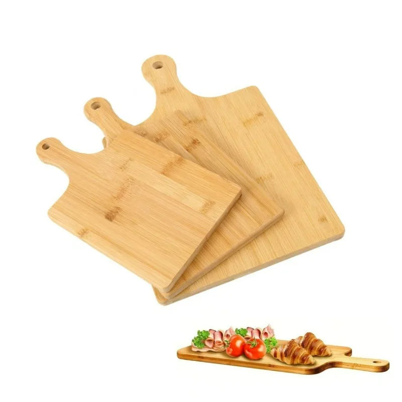 Wood Cutting Board with Handle Bamboo Wooden Kitchen Chopping Boards