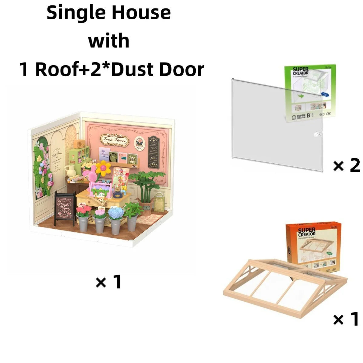 Robotime Rolife Super Creator Series Dollhouse Building Blocks for kids 14 y +