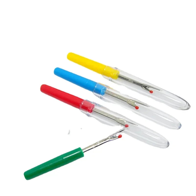 (1 Pack) = 4Pcs Plastic Handle Craft Thread Cutter Seam Ripper