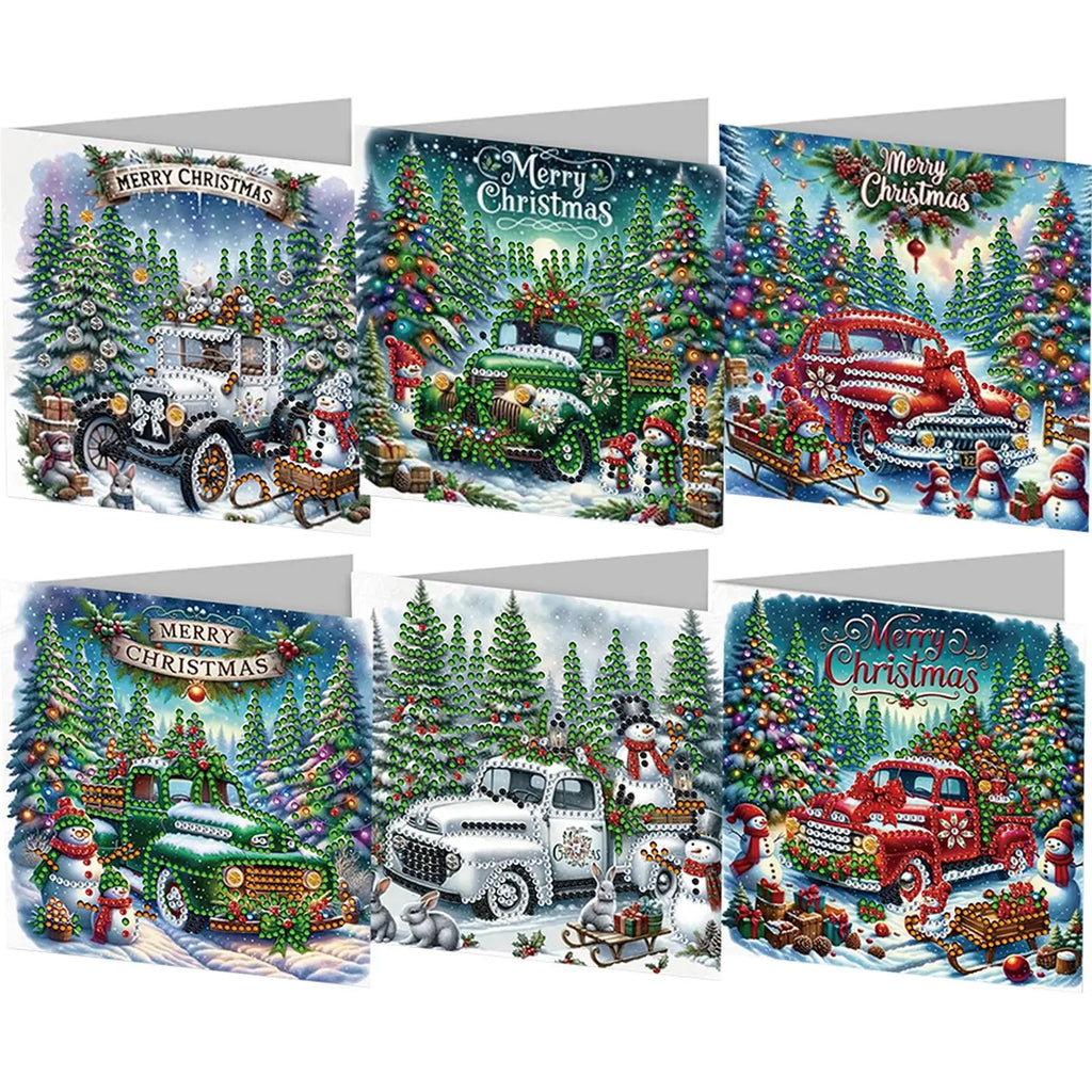 5D Rhinestone Arts Greetings Birthday Card DIY 5D Rhinestone Embroidery Arts Cards Kits Diamond Painting Greeting Thank You Card