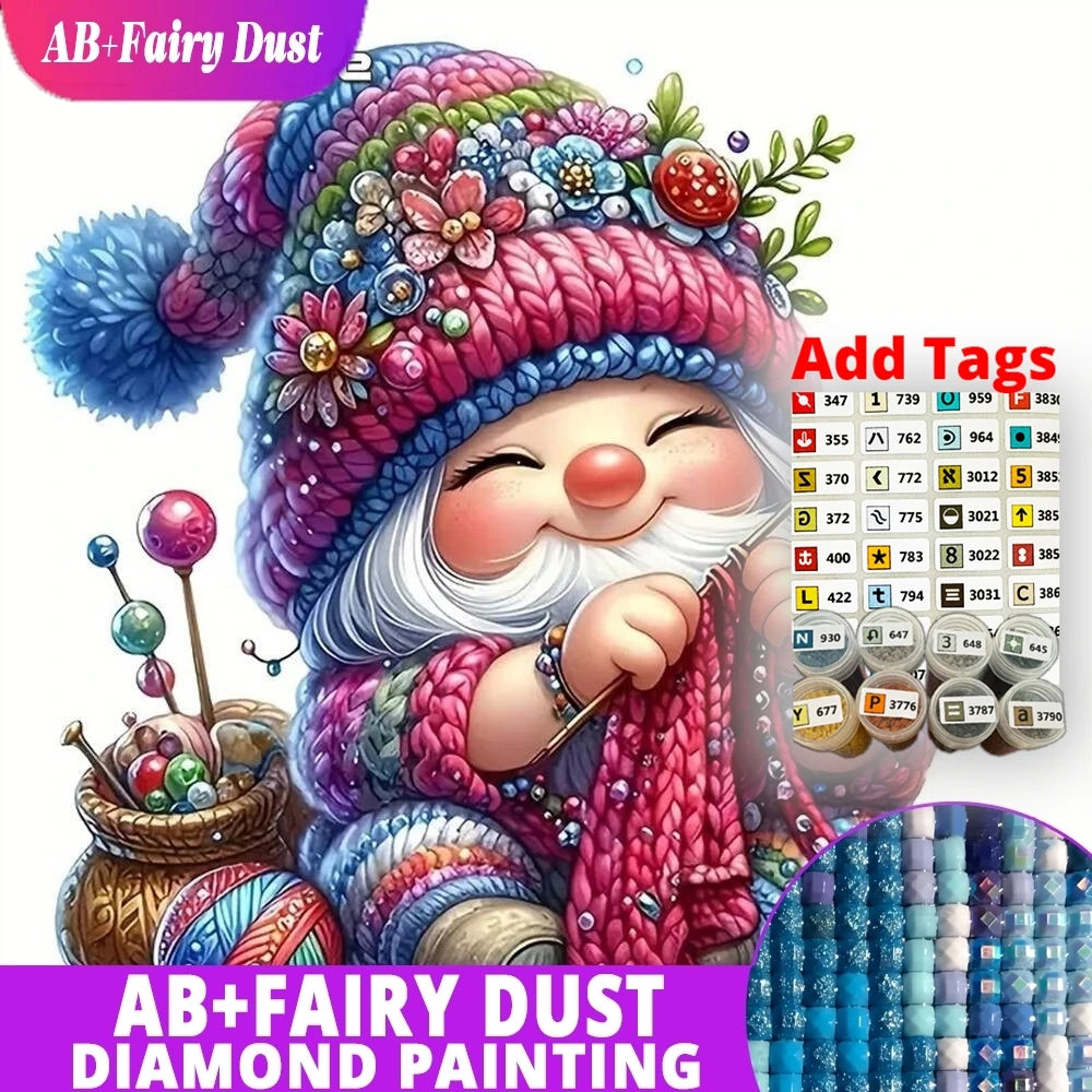 AB Fairy Dust 5D DIY Diamond Embroidery Dwarf Portrait New Arrival Mosaic Cartoon Acrylic Craft Supplies Diamond Painting Child