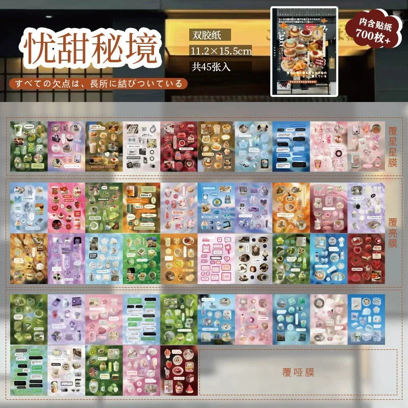 20 sheets Japanese Stationery Sticker Book