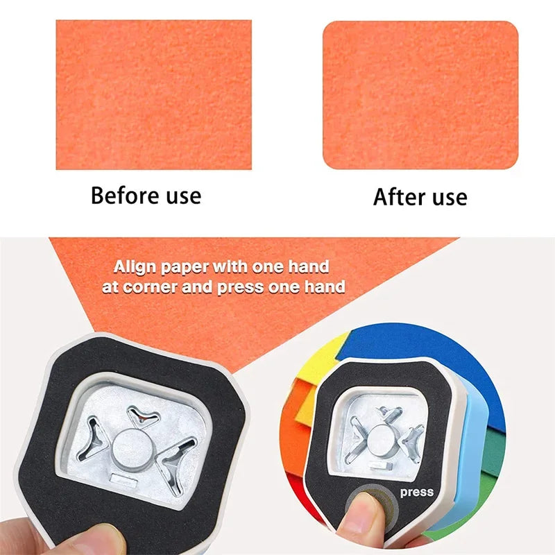 Metal Plastic Rounder Design Scrapbook ,Cards Craft Corner Punch