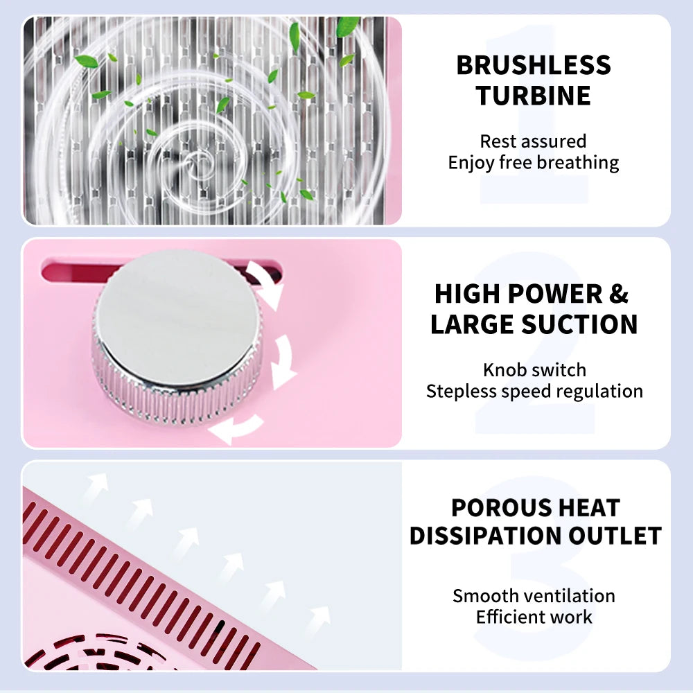 Nail Dust Collector Compact Vacuum