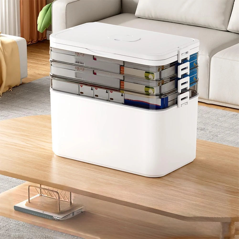 Large-Capacity Multi-Layer Medicine Organizer and How to Use It - Durable Waterproof Pill Box with Pill Storage, easy to carry, craft supplies