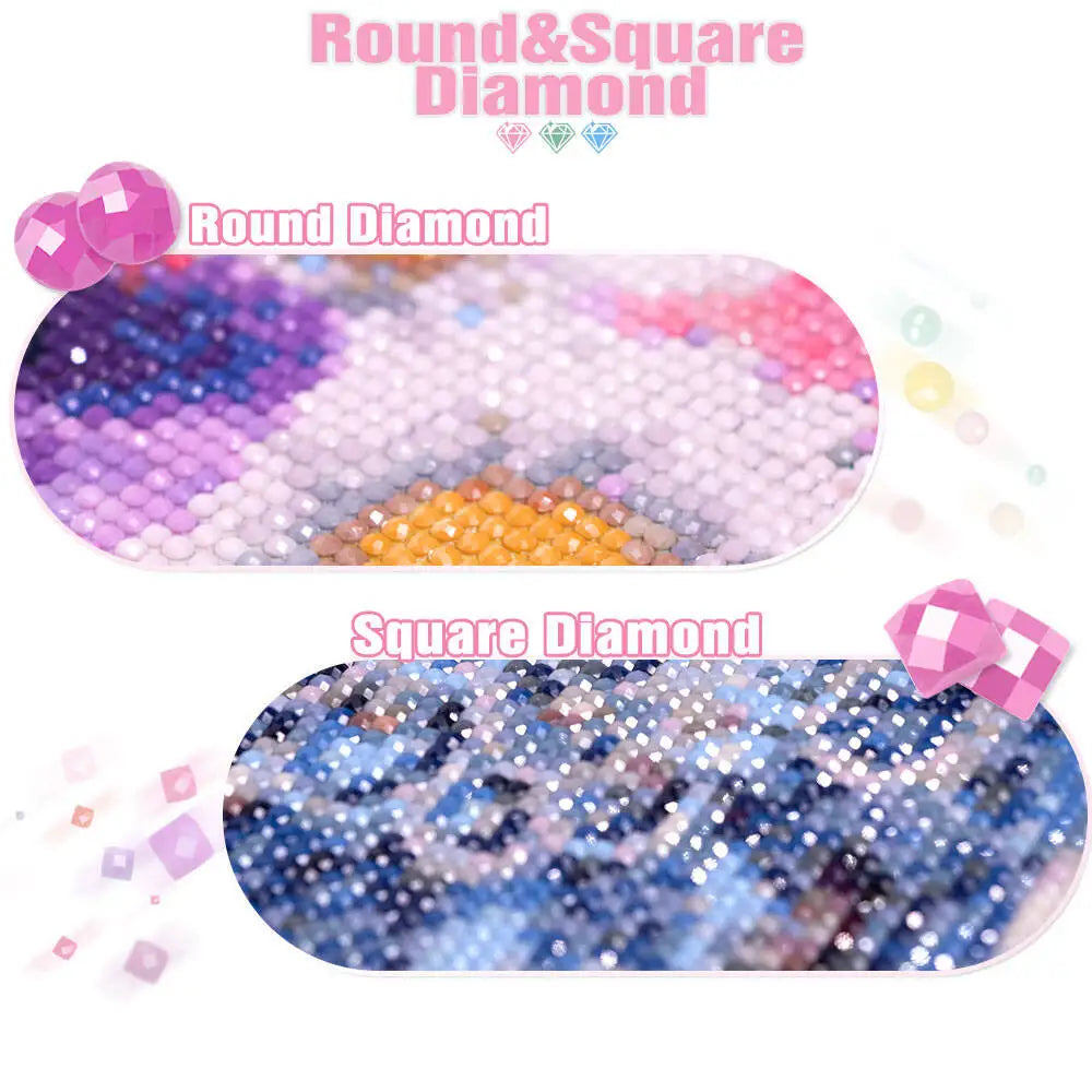 Jesus Christian Diamond Mosaic Portrait Religion Art round/square dots