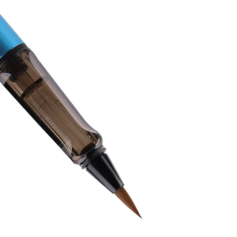 Pen Type Calligraphy Brushes Beginner's Writing Brush Soft Weasel Hair Small Regular Script Brush for Student Painting Writing