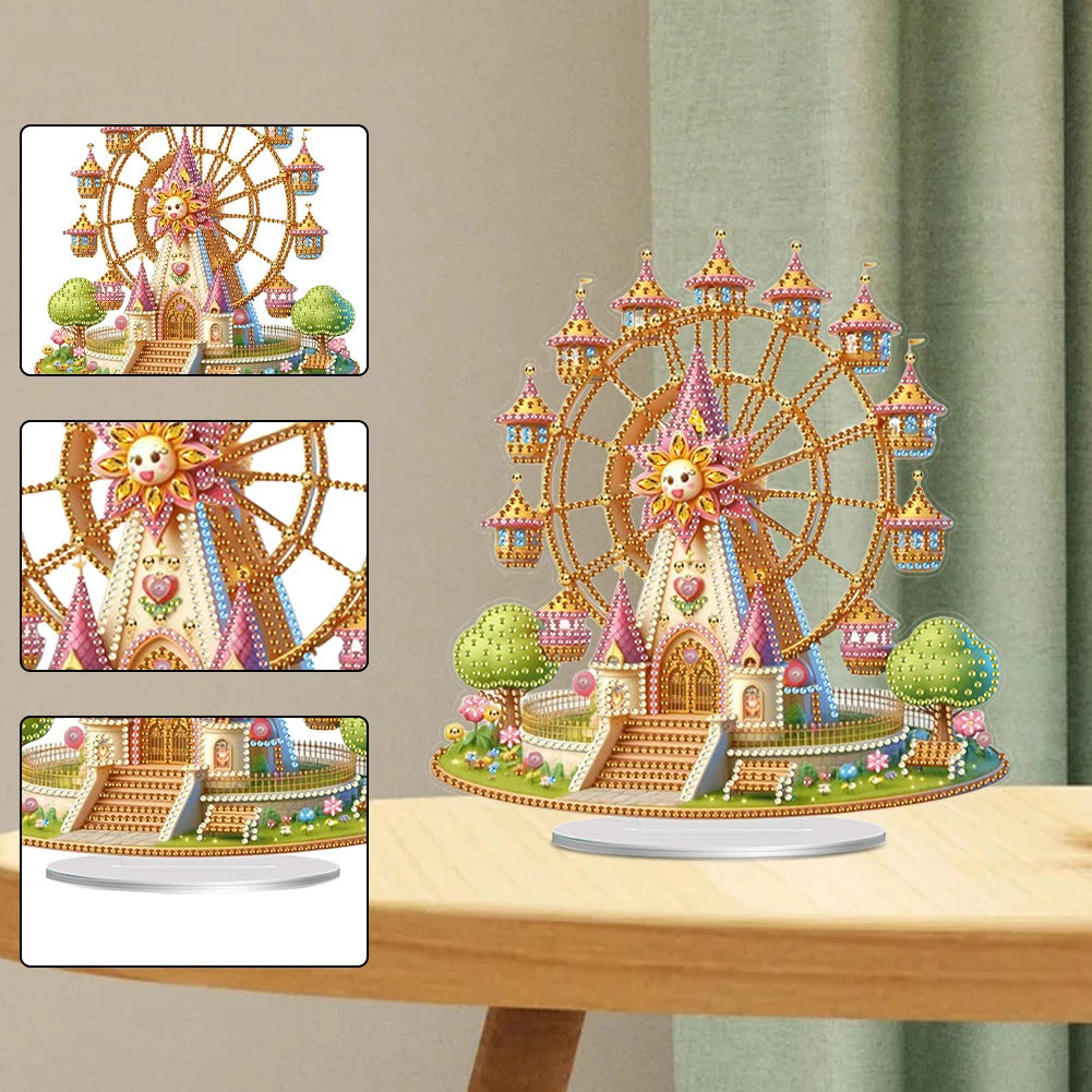 Acrylic Special Shaped Beautiful Ferris Wheel Desktop