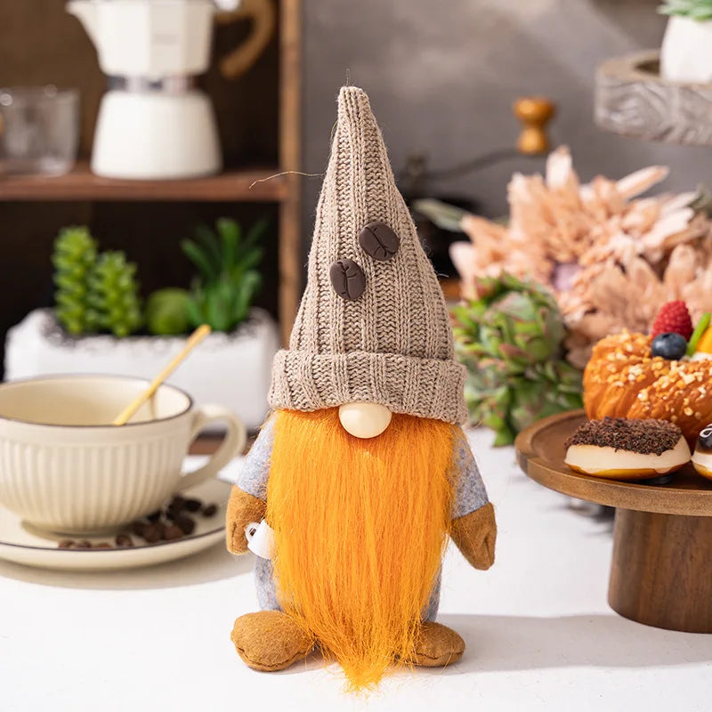 4 Styles Coffee Gnome Dolls Plush Nordic Doll