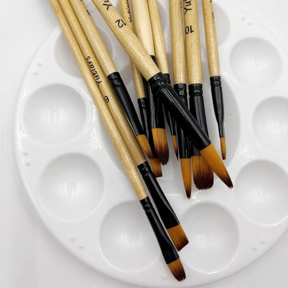 Professional Artist Paint Brush Set - 6 PCS,