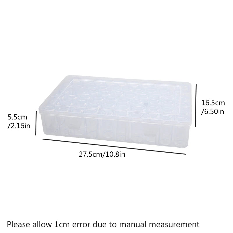 1/3/5pcs Transparent plastic storage box