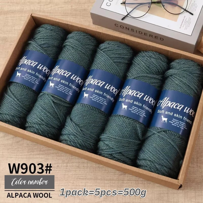 500g alpaca wool yarn, coarse yarn
