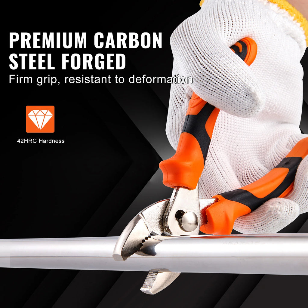 SucceBuy 8-Piece Pliers Set High Carbon Steel 12"/10"/8"Groove Joint Pliers 8"Linesman's Pliers 6"Slip Joint Pliers and Tool Bag