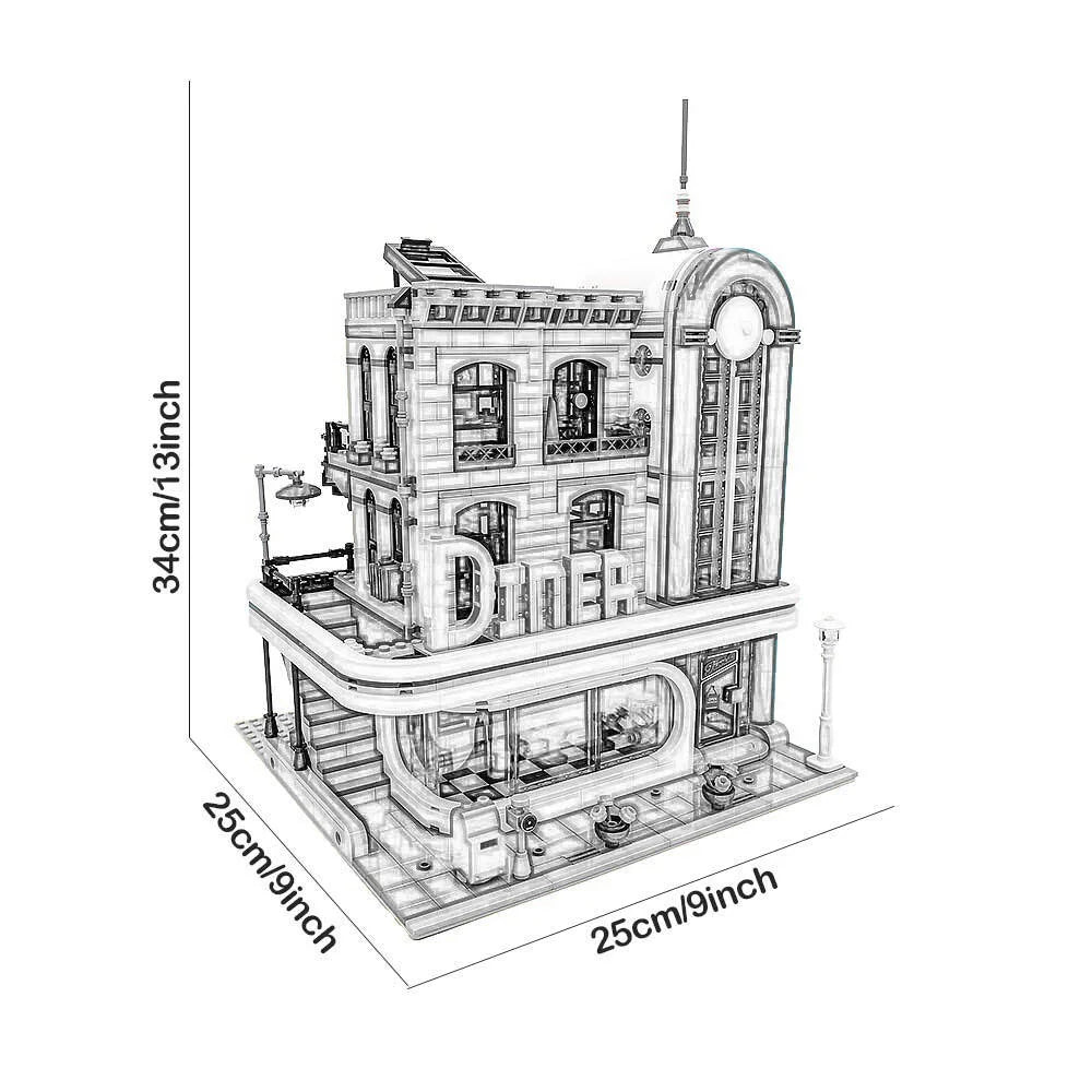 Creative Ideas Compatible 10224 King with figure Street View Building Block