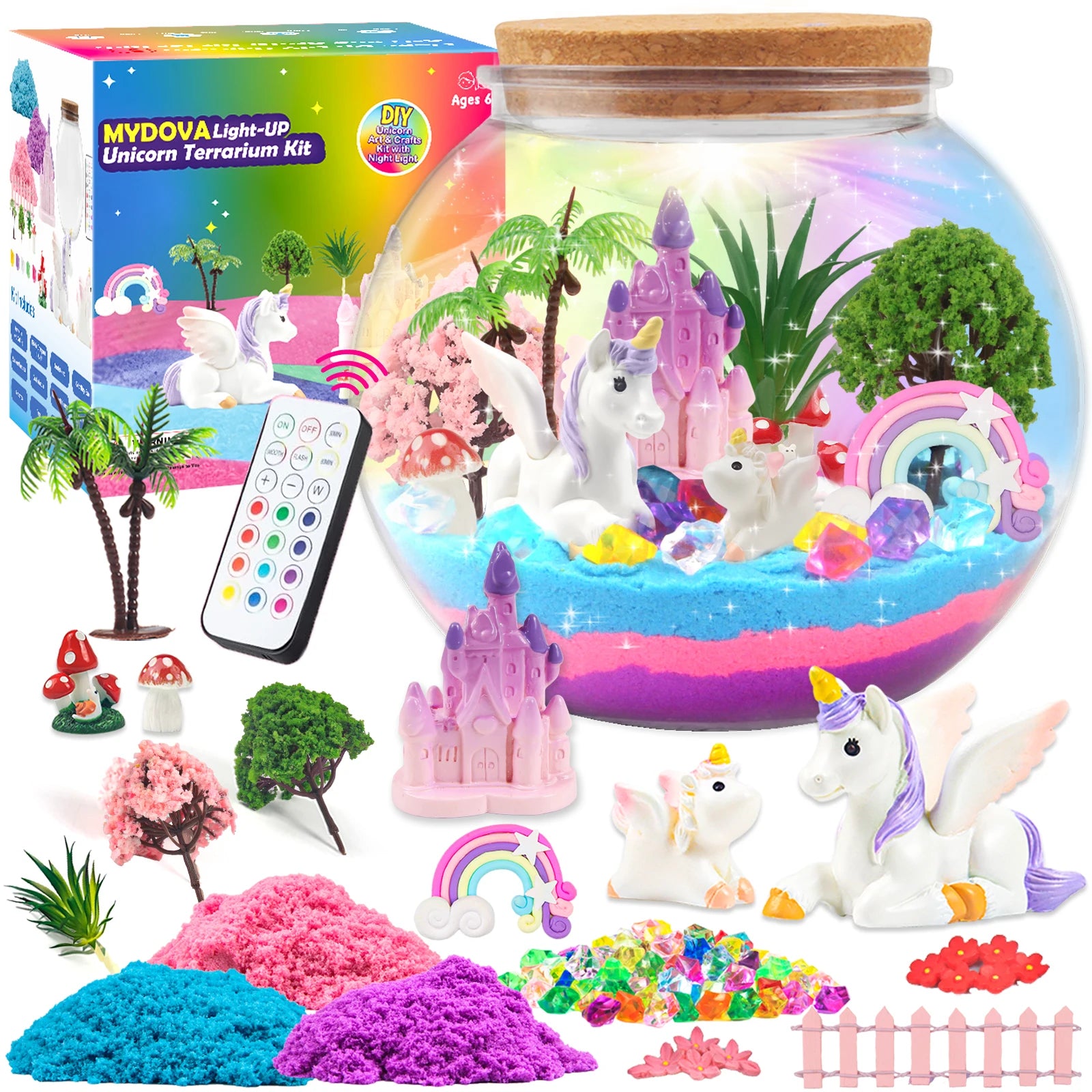 DIY Unicorn Terrarium Fairy Garden Craft Kit
