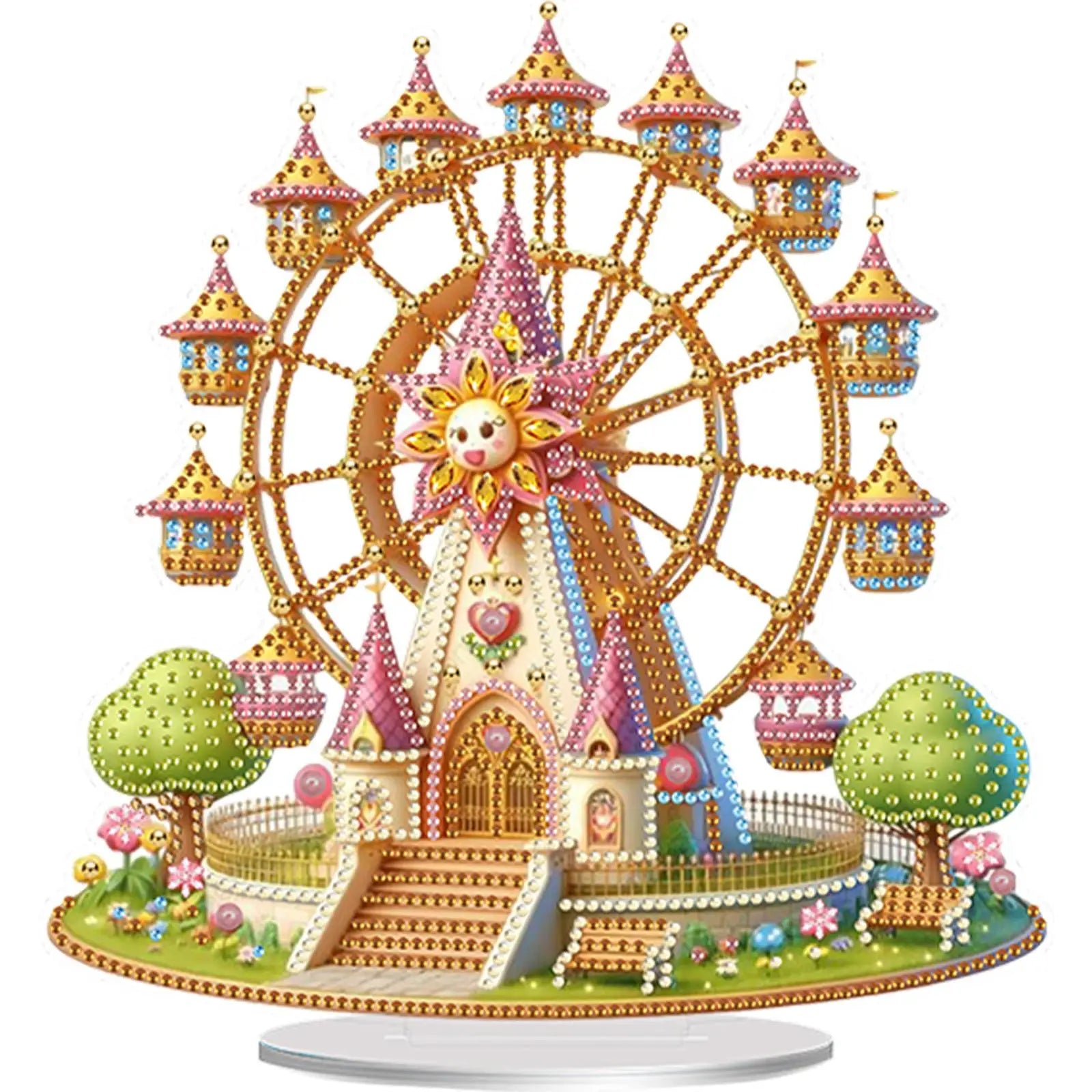 Acrylic Special Shaped Beautiful Ferris Wheel Desktop