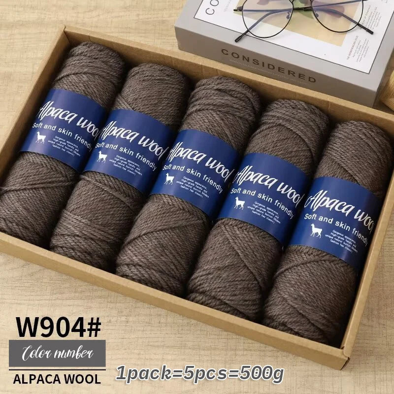 500g alpaca wool yarn, coarse yarn