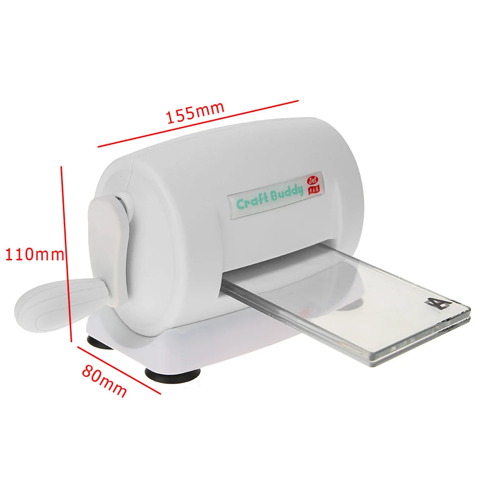 Cutting Embossing Machine Portable Scrapbook Die Cutter Machine Practical Craft Tool with Plastic Backing Plate Home DIY Gadgets