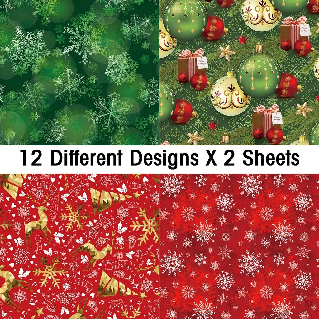 24Sheets Merry Christmas Scrapbook Paper Pad