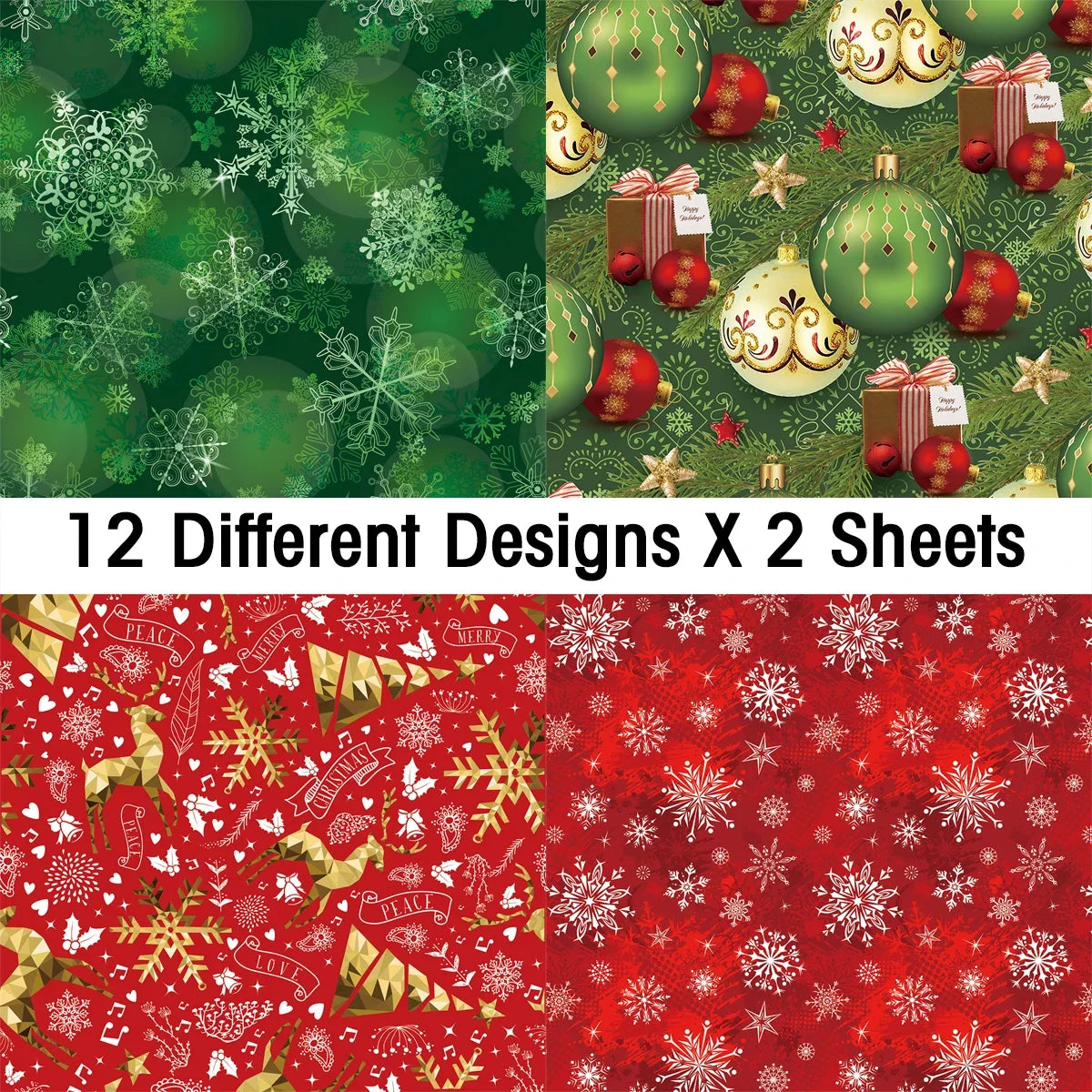 24Sheets Merry Christmas Scrapbook Paper Pad