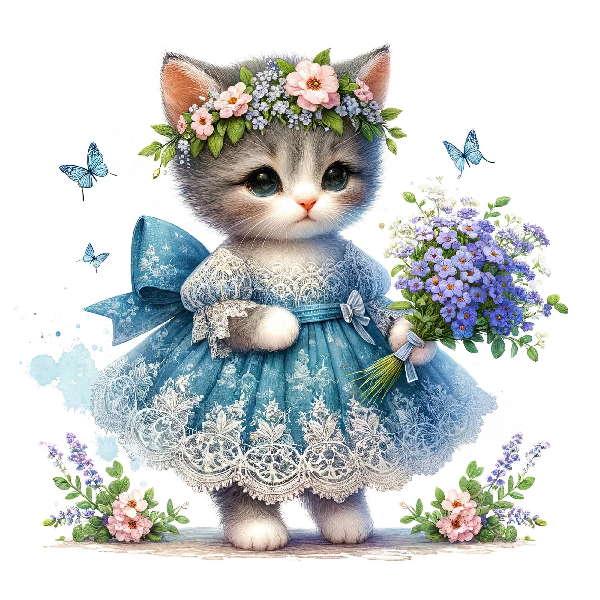 Huacan DIY Embroidery Santa Claus Complete Kit 5D Cross Stitch Landscape Snowman Winter Unique Christmas Gift Modern Home Decor