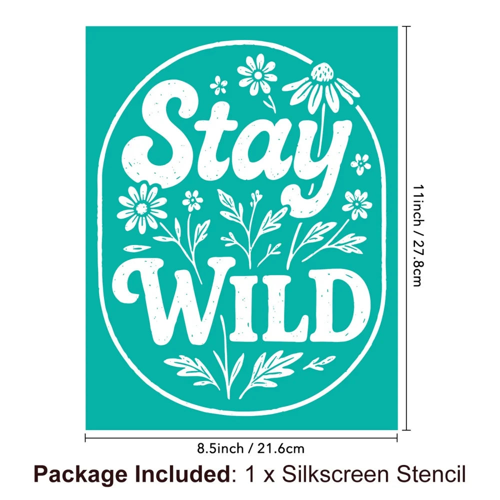 Silkscreen Stencil Reusable Self-Adhesive Silk Screen Printing Silk
