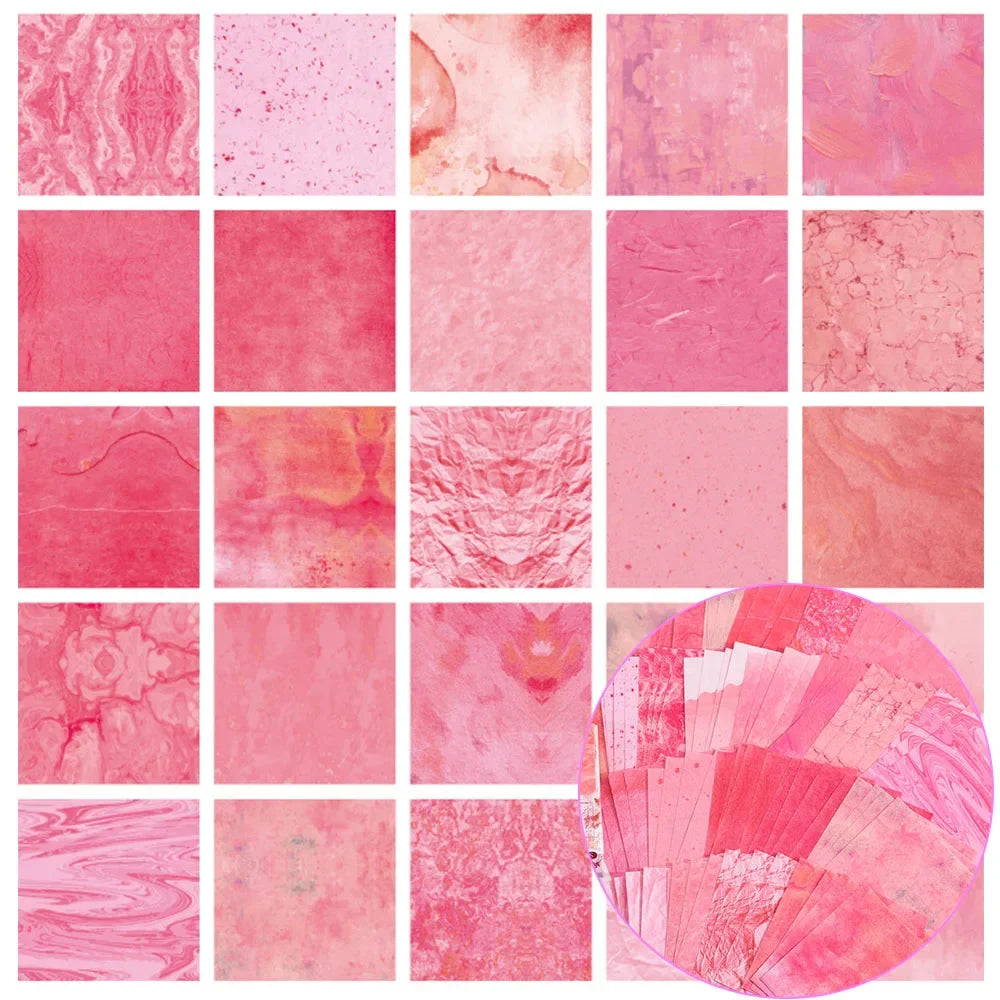 Colorful  Background Craft Paper Junk Journal Planner Scrapbooking