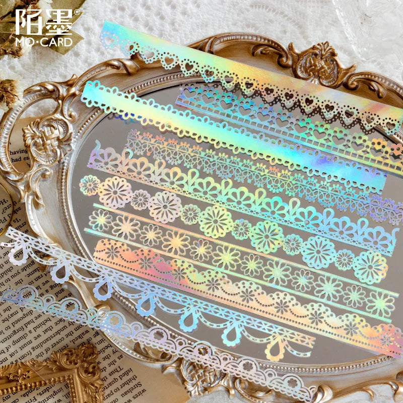 10 Sheets Large size Hollow out Bronzing laser material