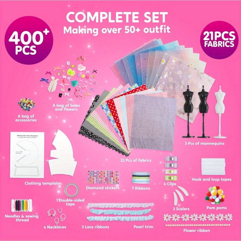 JOYFY 400+PCS Fashion Design Crafts for Kids Art and Crafts