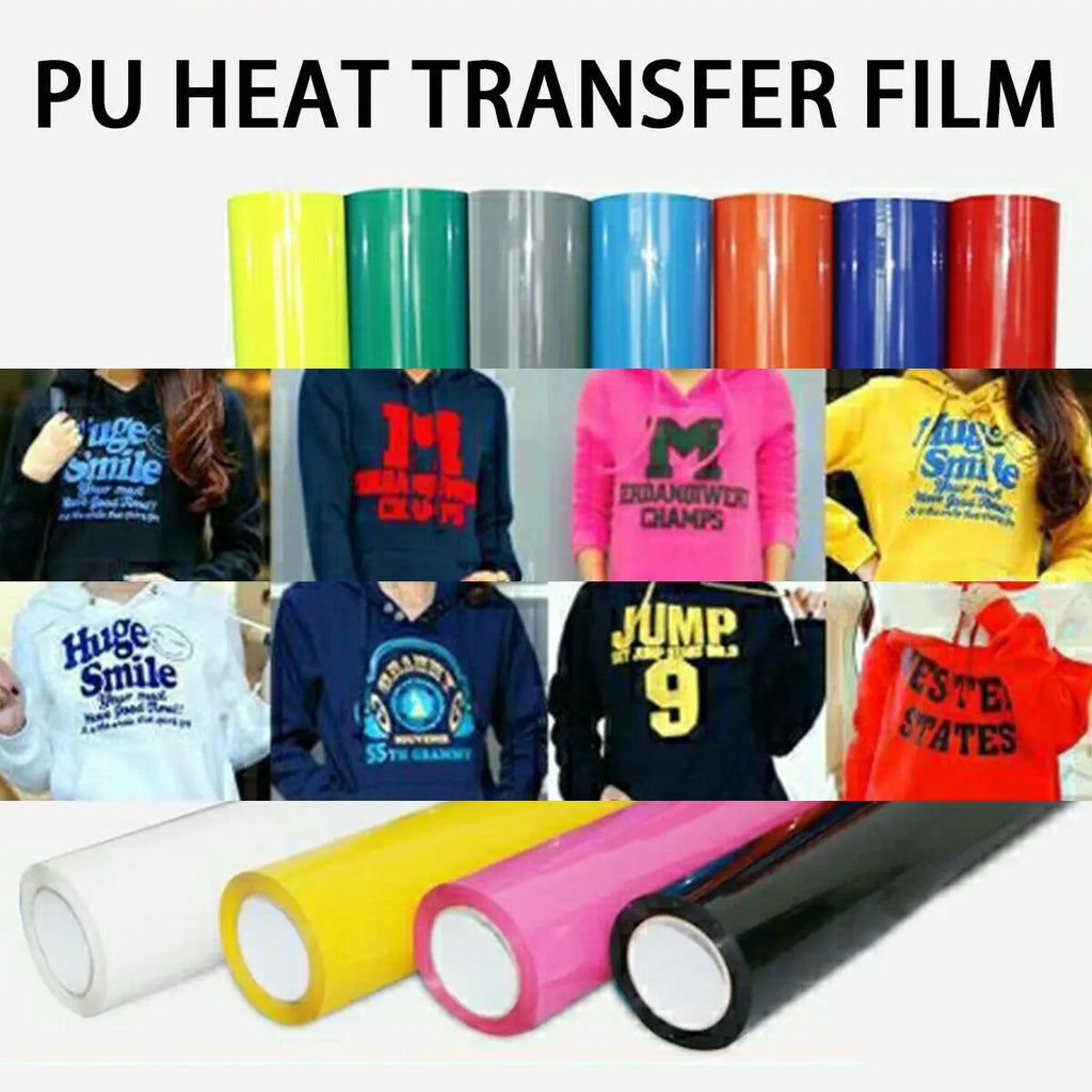 PU Heat Transfer Vinyl Hot Press Iron-on Tshirt T Clothing Christmas Halloween Decor for Cameo