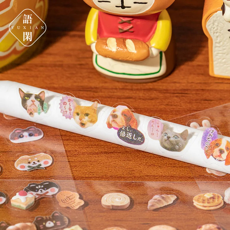 Cute Die-cut Decorative Stickers Book