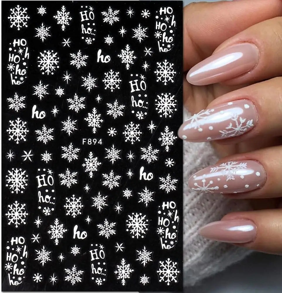 sNew Winter Snowflake Nail Stickers,
