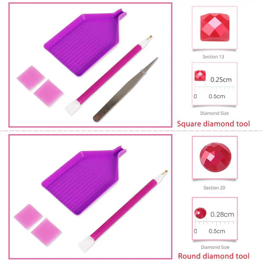 Momoart Diamond Mosaic Horse Animal  diamond dot art kit