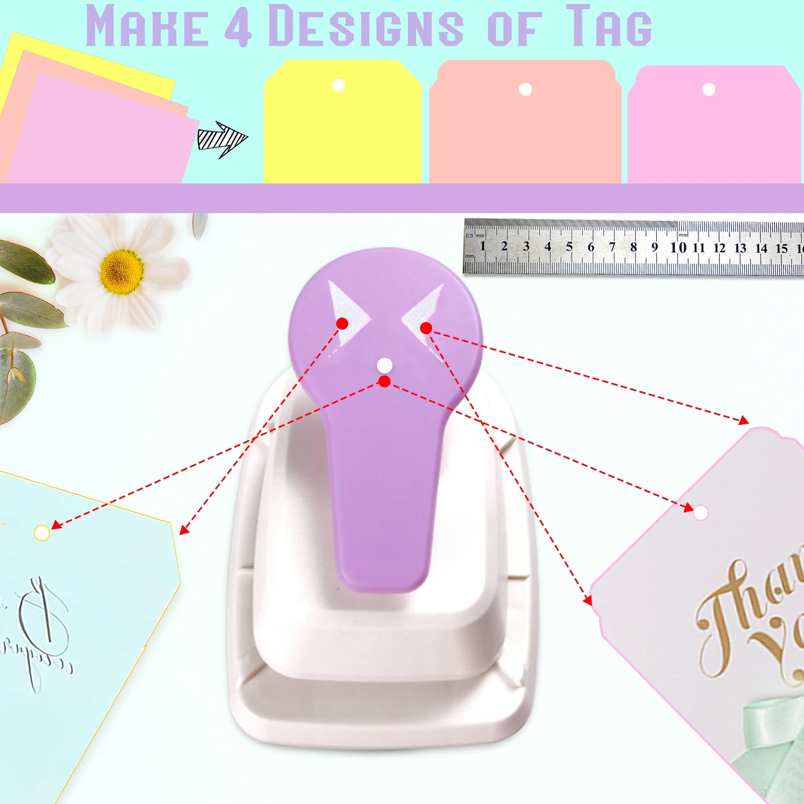 Tag Cutter Puncher Paper Cutter 3 v 1 corner cutter rounder puncher r10 r5 5mm 3mm scrapbook for Paper Crafting Price Label Card