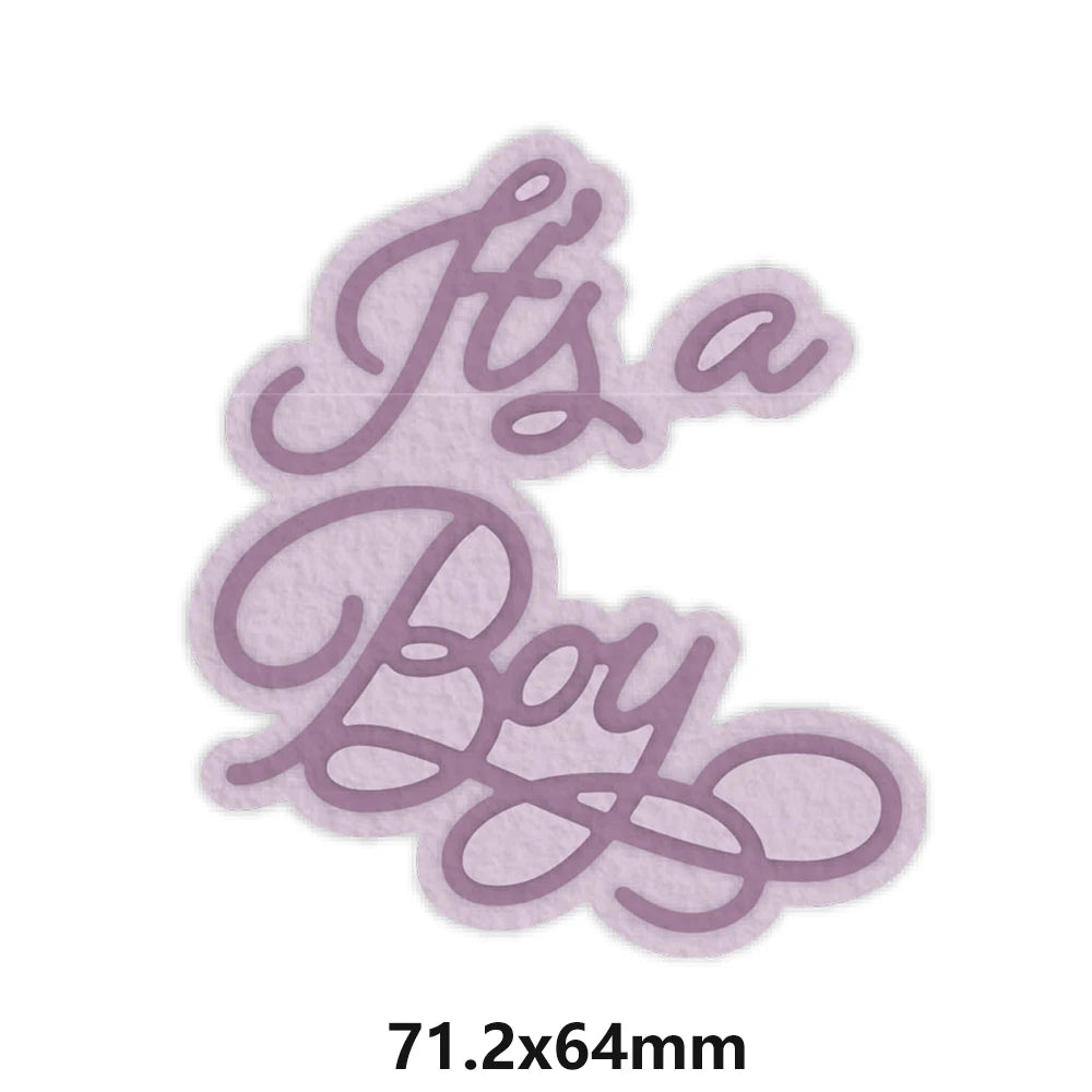 Happy Festive Birthday Wishes Metal Cutting Dies Sentiments Words Diecut Set For DIY Scrarpbooking Paper Crafts Cards Making New