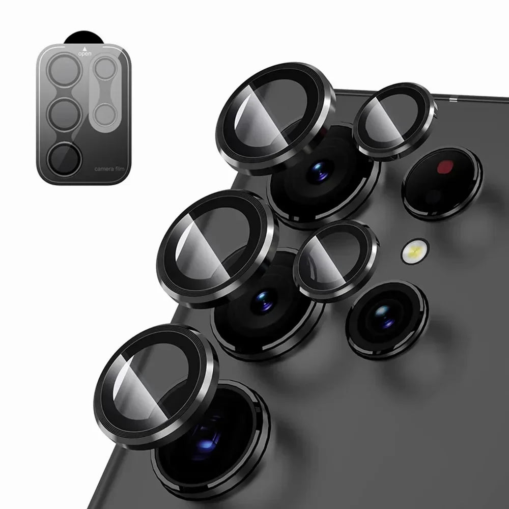 ultra Case Tempered Glass Film Titanium Alloy Ring Phone Accessories