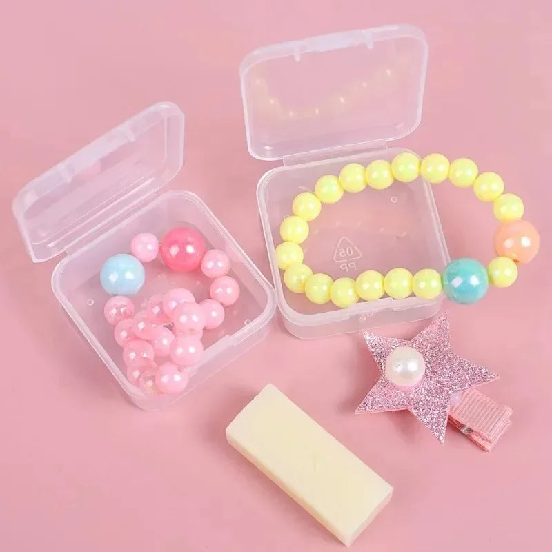 60/6PCS Mini Storage Box Transparent  Storage Box