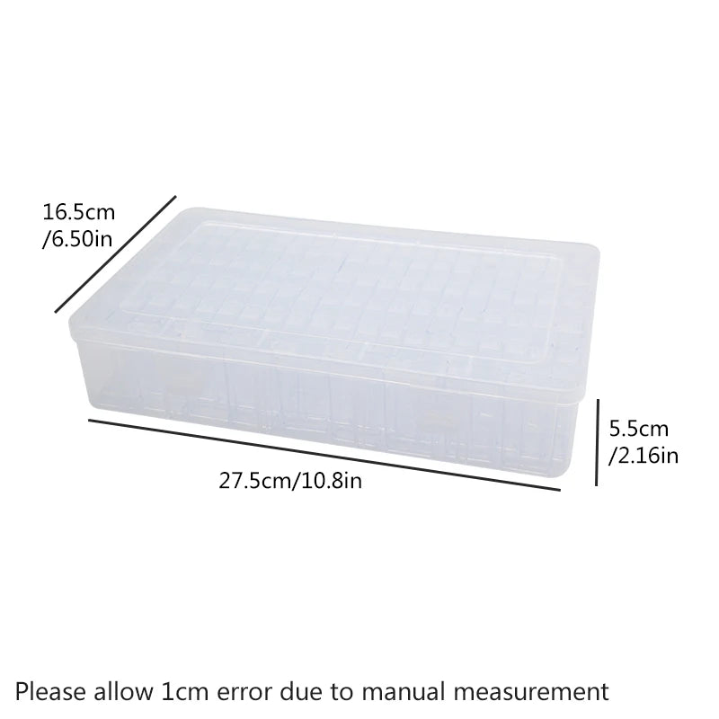 1/3/5pcs Transparent plastic storage box