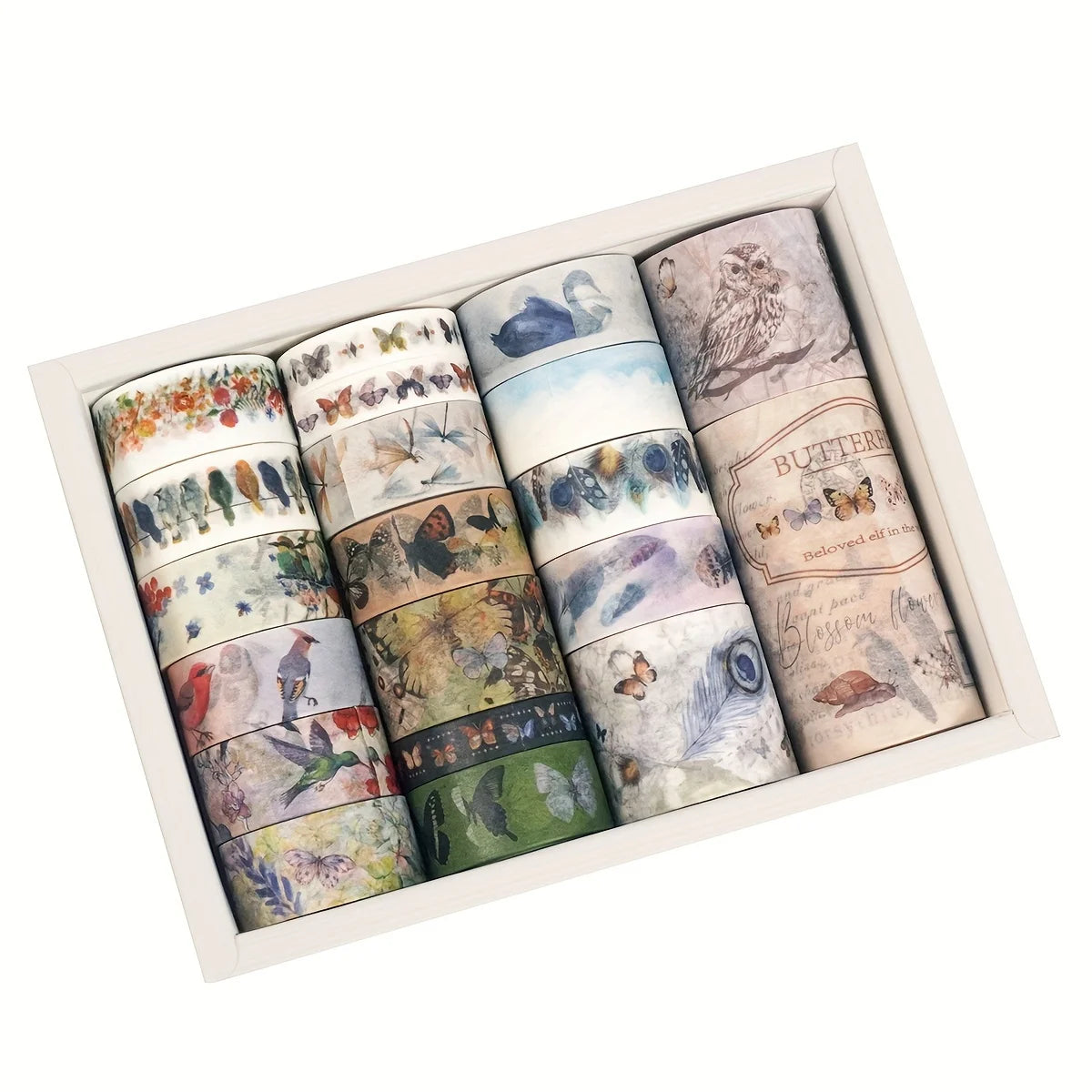 24 rolls/box oil painting theme washi tape set,