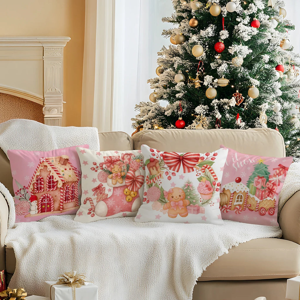 holiday 4-piece Set 40/45/50cm Cushion Cover  Pillowcase