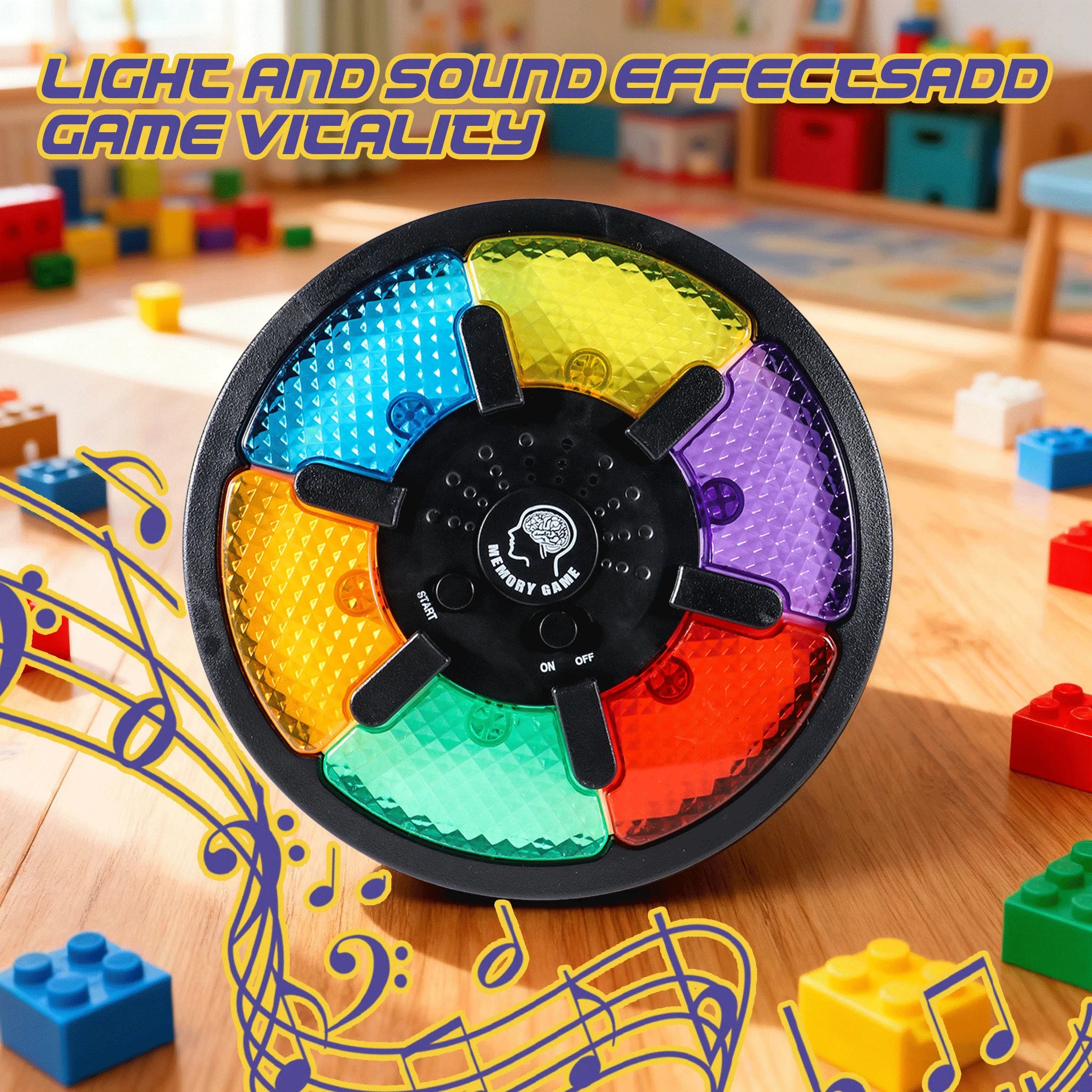 Random Style and Color Fun Handheld Memory Game Console