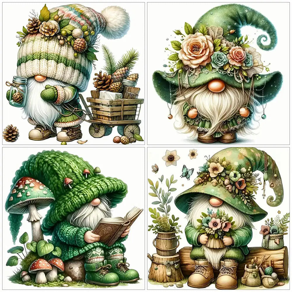 Diamond Dwarf Mushroom  Gnome Full Drill