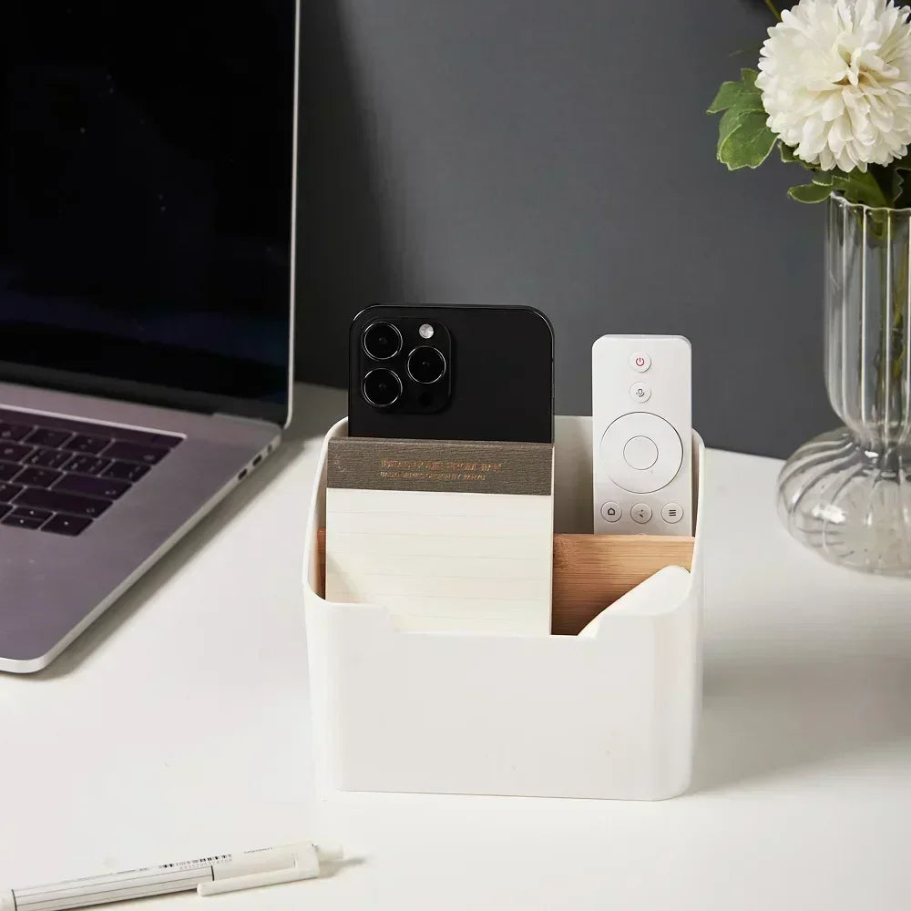 TV Remote Holder For Table Multipurpose Desktop Storage