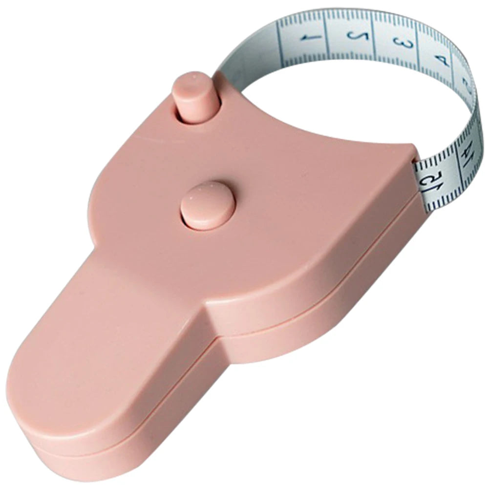 Push Button Retract Self-Tightening Measure Ruler
