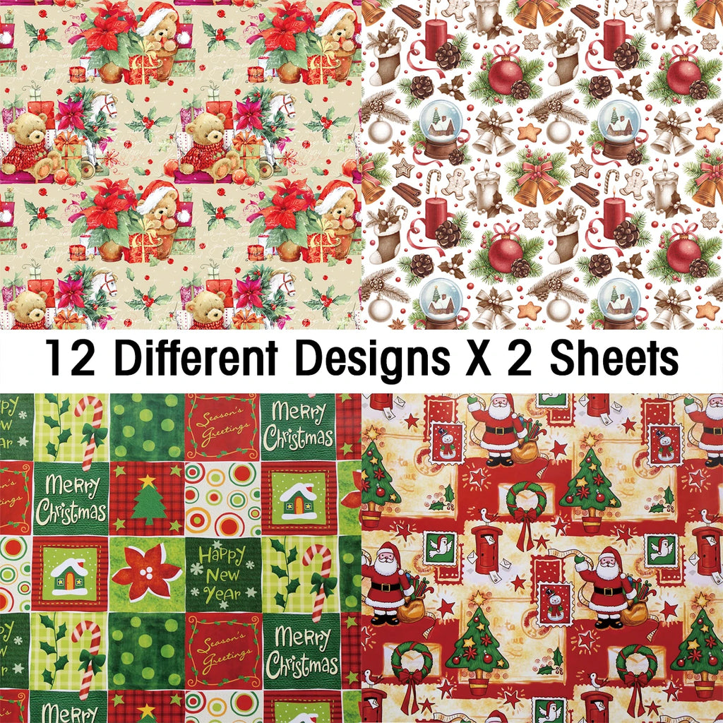 24Sheets Merry Christmas Scrapbook Paper Pad