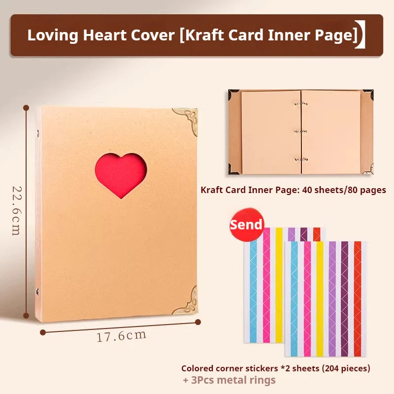 32/80 Pages  Photo Albums Handmade Scrap Book For Wedding Anniversary Gifts