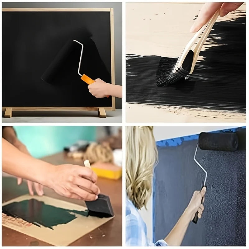 Chalkboard Paint Black  Paint for Wood, Metal, Glass, Wall, 9oz