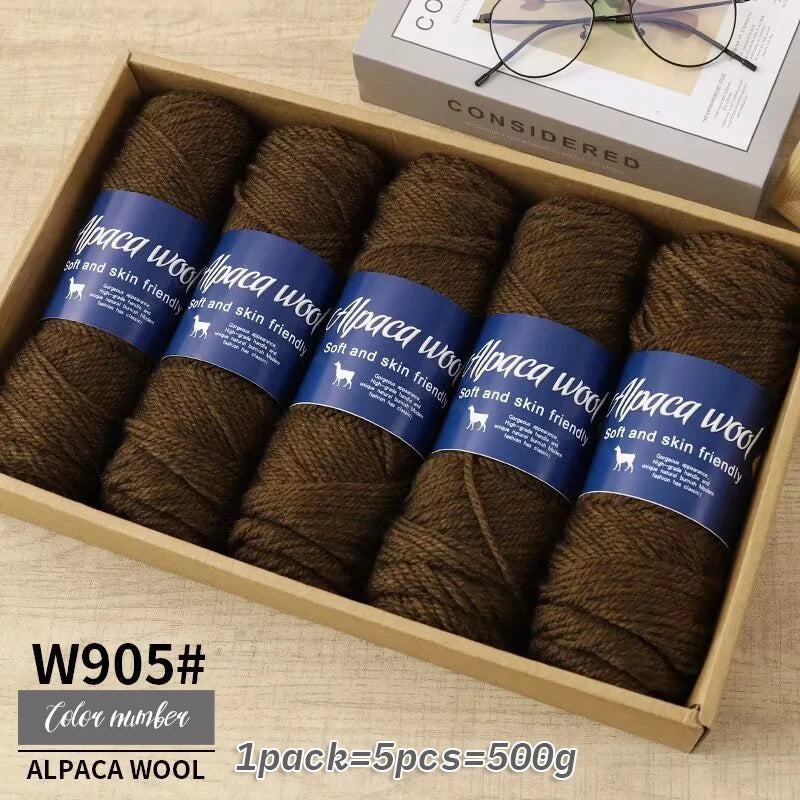 500g alpaca wool yarn, coarse yarn