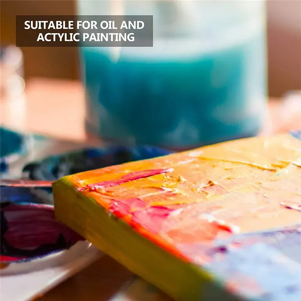 4pcs/pack Professional Stretched Canvas Primed White 100% Cotton